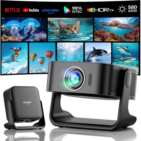 4K Videoprojectur avec WiFi 6 et Bluetooth 5.4, Smart TV OS,HDR10+,3D Sound (1/5)