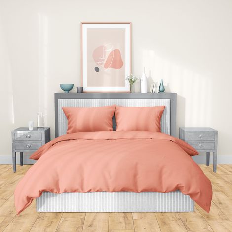 Parure de lit SAPRI satin de coton 240x220 cm (1/5)