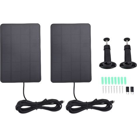 10W Solar Panel for Blink Outdoor 4 Camera – IP65 Waterproof, 360° Adjustable Mount and 3m Cable (1/5)
