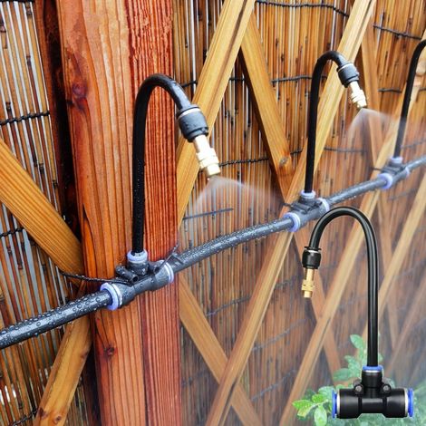 Atomiseur - Buse À Brouillard Réglable En Cuivre - Raccord Push Lock Droit 12 mm - Pour Humidification De Jardin Et Terrasse - 1 Pièce (1/5)