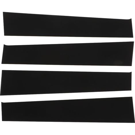 Piliers noirs de porte, garnitures de fenêtre auto pour Dodge RAM 2009-2018, 4 pièces, décoration de montant B, remplacement de vitre latérale (1/5)