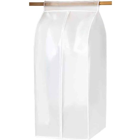 Housse de penderie avec fermeture éclair, grand sac, housse de placard ouverte pour suspendre robes, manteaux, chemises, costumes (1/5)