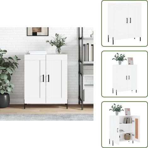 Credenza da casa - vidaXL Credenza Bianca 69,5x34x90 cm in Legno Multistrato - Credenza con ripiani