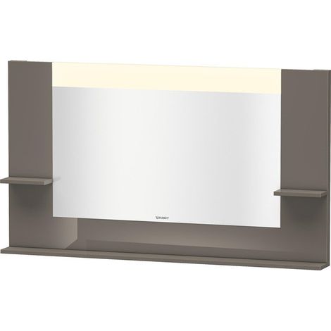 Miroir DuravitVERO 142x1400x800m avec éclairage flanelle gris brillant