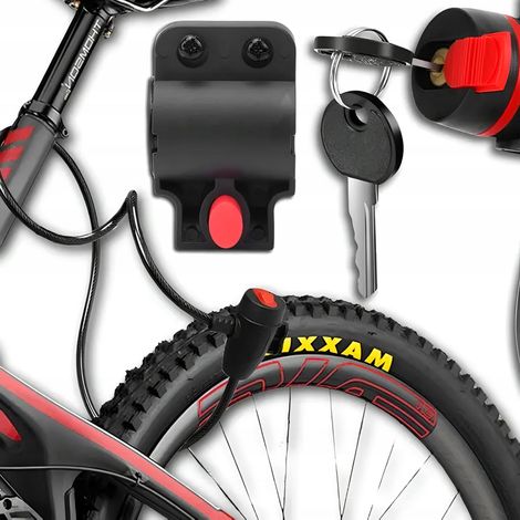candado para bicicleta, candado para bicicleta, candado con llave, cable resistente