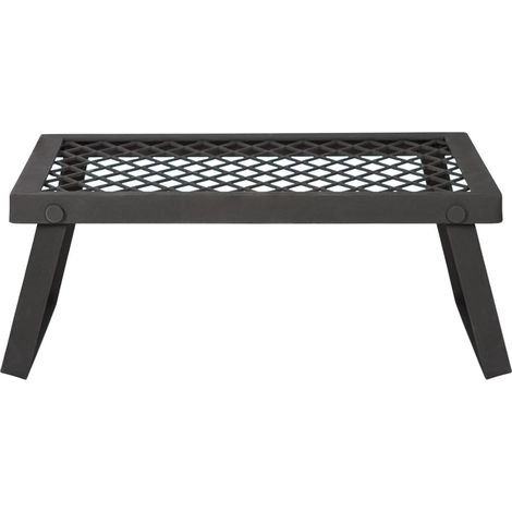 Barbecue Pliable Portable 42x30x18cm Fer Grille Charbon de Bois Revêtement Haute Température Camping Pique-Nique Extérieur Jardin (1/5)
