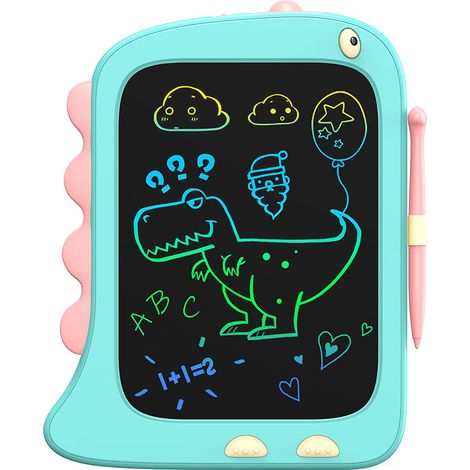 Tableau d'écriture LCD jouet pour enfants de 1 à 6 ans (garçon/fille), écran 8,5 pouces, tableau à dessin, tablette à peindre, jouet dinosaure, plateau d'écriture, cadeau de Noël, petit cadeau pour en (1/5)