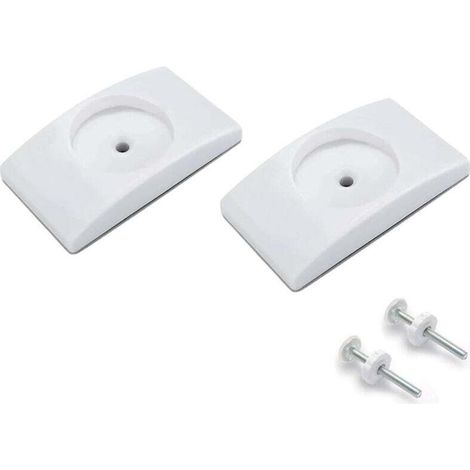 Lot de 2 patins de protection murale pour pieds d'éléphant, pour grille de porte, d'escalier, sans perçage pour sécurité (1/4)