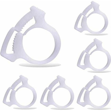 6 pièces B15 pinces de fixation du tuyau de balayage de piscine, convient pour le nettoyeur de piscine Polaris 180 280 360 380 480 (1/4)