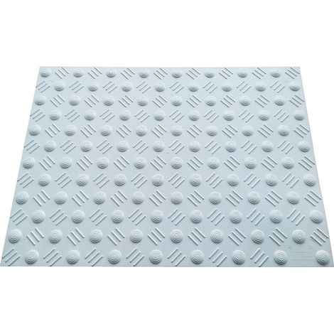 DALLE EXT.P/VOIRIE PODOTACTILE GRIS 405X590MM RIGIDE A VISSER