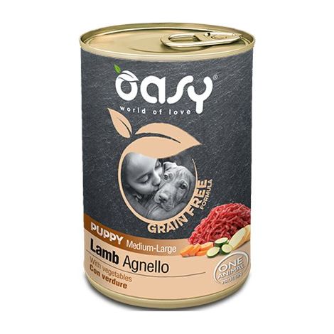 Oasy Sin cereales Cachorro - Cachorro M/L - Cordero 400 g