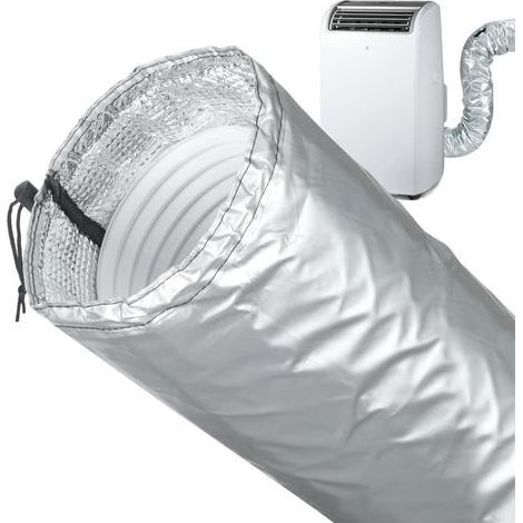 Manchon D'isolation Pour Tuyau De Climatiseur Portable Housse Isolante Pour Tuyaux De Climatiseurs Portables Pièces Et Accessoires Pour Maison Bureau Caravane Garage Fenêtre Mur (1/5)