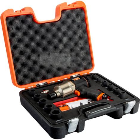 Bahco 1/2 Schlagschrauber-Set (BP815+Einsätze 10-24 mm+1/4-Verbinder) (1/3)