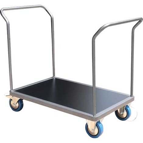 Modularer Plattformwagen 2-seitig - Platte 1000x700mm - Tragfähigkeit 500kg - 2x2 Lenkrollen mit Feststeller - CHM2T1
