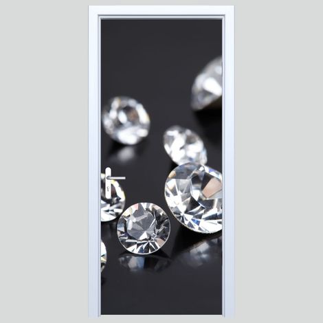 Adhesivo de tela para puerta con diseño de diamantes 621PD