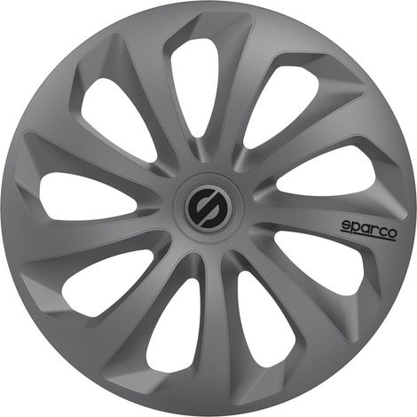 Sicilia set universale copricerchi completo auto grigio 16 pollici (1/2)