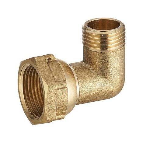 Coude d'alimentation pour collecteur m 1/2 - f mob  3/4 lien 1 pièce