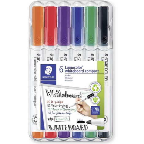 Staedtler Lumocolor 341 WP6 Marqueur tableau blanc multicolore (pas de possibilité de choisir la couleur) 1 pc(s) (1/5)