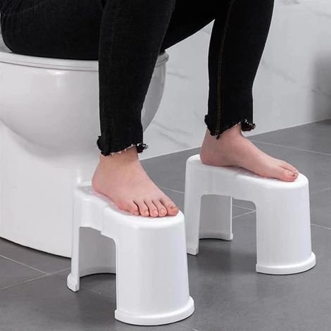 Toilet stool 2-piece - Wide sluggish stomach - Squatty Potty White (1/2)