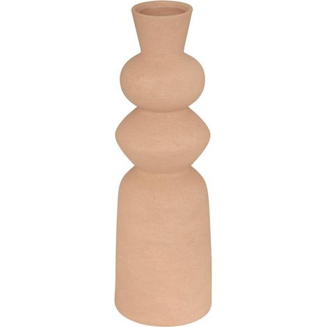 Vase Déco en Céramique "Ezia" 48cm Caramel (1/3)