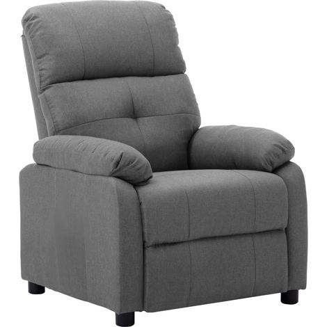 Fauteuil inclinable Gris clair Tissu (1/5)