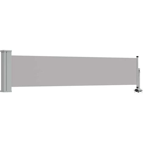 Tenda da Sole Tenda Laterale Retrattile per Patio 60x300 cm Grigia (1/4)