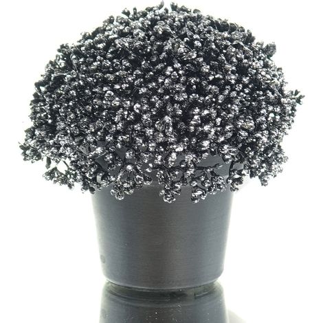 GASPER Weihnachtsdeko Sedumtopf Schwarz geeist Ø 11,5 cm - Kunstpflanzen (1/3)