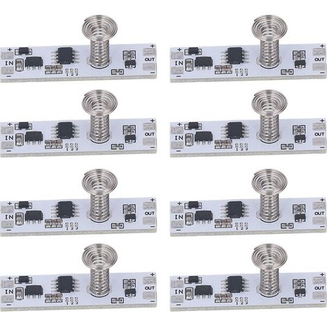Module de variateur tactile capacitif, panneau de gradation en continu pour armoire lumineuse LED DC5-24V, 8 pièces (1/5)