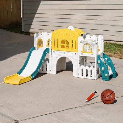 Portique de balançoire en hDPE plastique 178 x 177 x 99 cm (1/5)