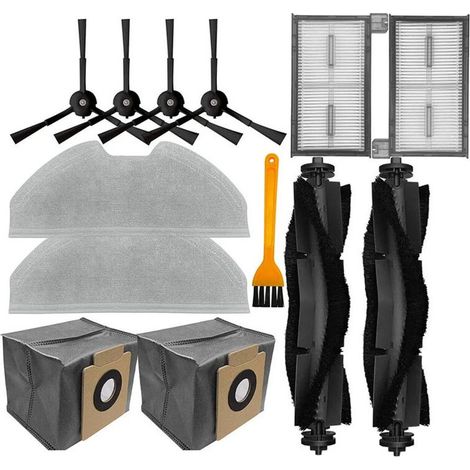 Para X8 Pro serie filtros HEPA paños mopa cepillos laterales principales bolsas polvo