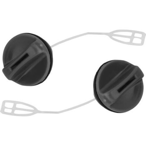 Lot de 2 bouchons de réservoir pour tronçonneuse HUSQVARNA 340 345 346 350 353 362 365 371 – Nylon durable – Remplacement de haute qualité