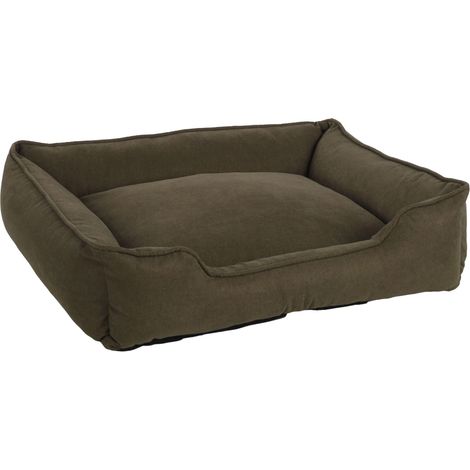 Panier Chien - Coussin Chien et Chat - Panier Vert - Housse Amovible et antidérapante - 80x67x22cm