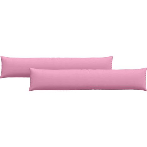 Maison Exclusive - Cuscini da Divano 2 pcs Rosa 200 x 40 cm Tessuto