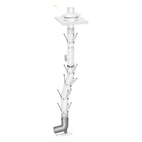 Kit de base ProGasPP avec couvercle métallique ø60 mm pour tuyaux flexibles