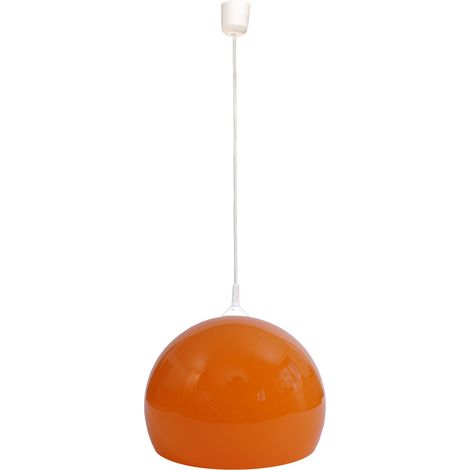 Suspension HWC-M34, lampe à suspendre Lampe, Ø 40cm écran, plastique - orange (1/5)