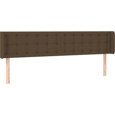 Maison Exclusive - Cabecero de tela gris oscuro 163x16x78/88 cm (1/5)