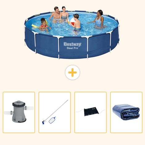 Bestway Bestway Steel Pro Ronde - 396x84 cm - 5-pièces S235 (1/5)