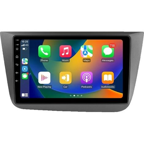 CarPlay, reproductor multimedia, sistema de navegación, compatible con Seat Altea XL Toledo 2004-2015, P2-CP AHDC6 (1/2)