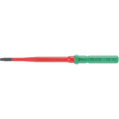 Wera Kraftform Kompakt VDE 67 iS TX 20 x 157 mm TIE Elektriker TORX Wechselklinge TX 20