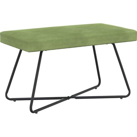Banco Verde claro 80 x 40 x 45 cm Terciopelo vidaXL