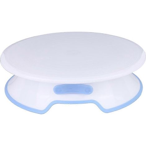 Plateau tournant pour gâteaux, base rotative, outil de pâtisserie maison (1/4)