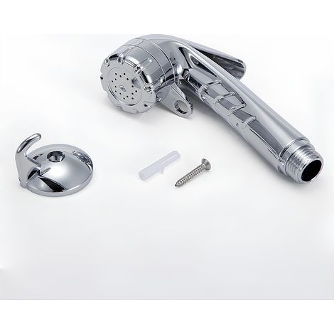Pommeau de douche ABS, bouton 1/2'', douche de bateau, chromé (1/5)