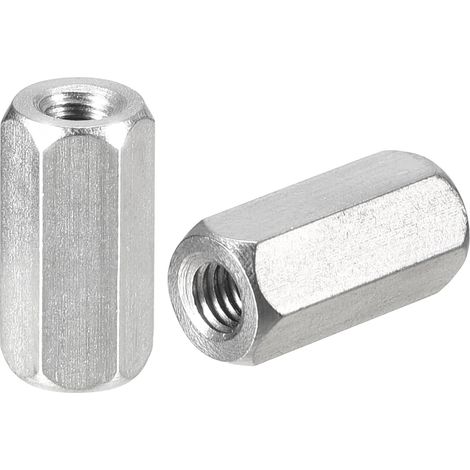 pièces Langen Sechskantmuttern M4 x 0.7 Distance 15mm Länge Kupplung Muttern 304 Edelstahl (1/5)