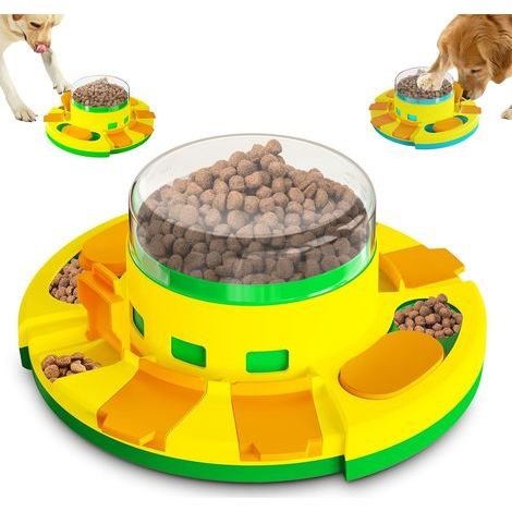 ouet Chien Occupation pour Chiens Grand/Moyen/Petit, Jeu Intelligence Chien Jouet Indestructible pour Gamelle Chien- Formation Interactive-Niveau 2 (Intermédiaire) (1/5)