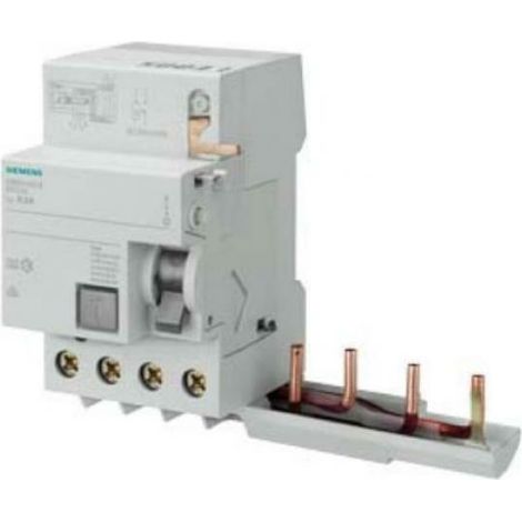 Blocco differenziale Siemens 4P 63A 300mA tipo AS 3 moduli per 5SL6-SL4 5SM26468