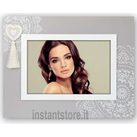 Cadre Photo Horizontal Oise, Bois, Gris, 17,5 x 2 x 22 cm (1/2)