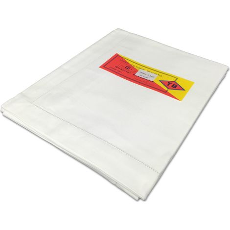 COPPIA Federa BIANCA ORLO A Giorno In COTONE Ritorto TESSITURA TB Telerie Di Poirino Cm. 56X80 (1/2)