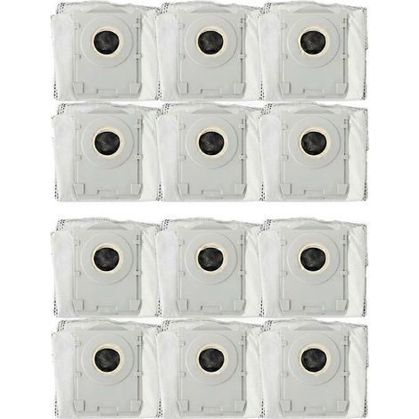 12PCS Dust Bags pour ECOVACS X12 X11PRO T90 PRO Robot Aspirateur pièce détachée Accessoires