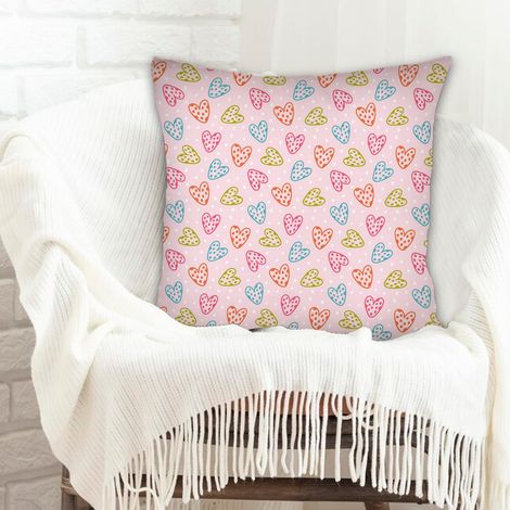 Housse de coussin 45x45 cm carrée lavable en machine pour naissance de bébé (1/5)