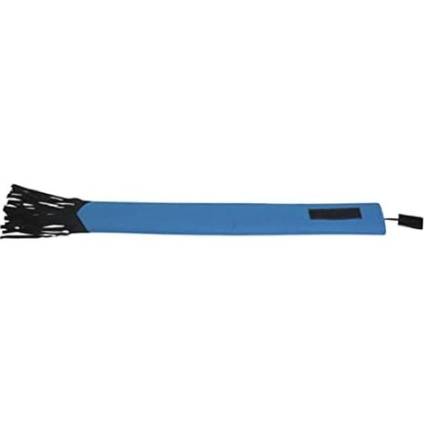 Tbest Sac pour queue de cheval en tissu Non tissé, imperméable et respirant, protecteur de queue de cheval avec frange (bleu) (1/5)